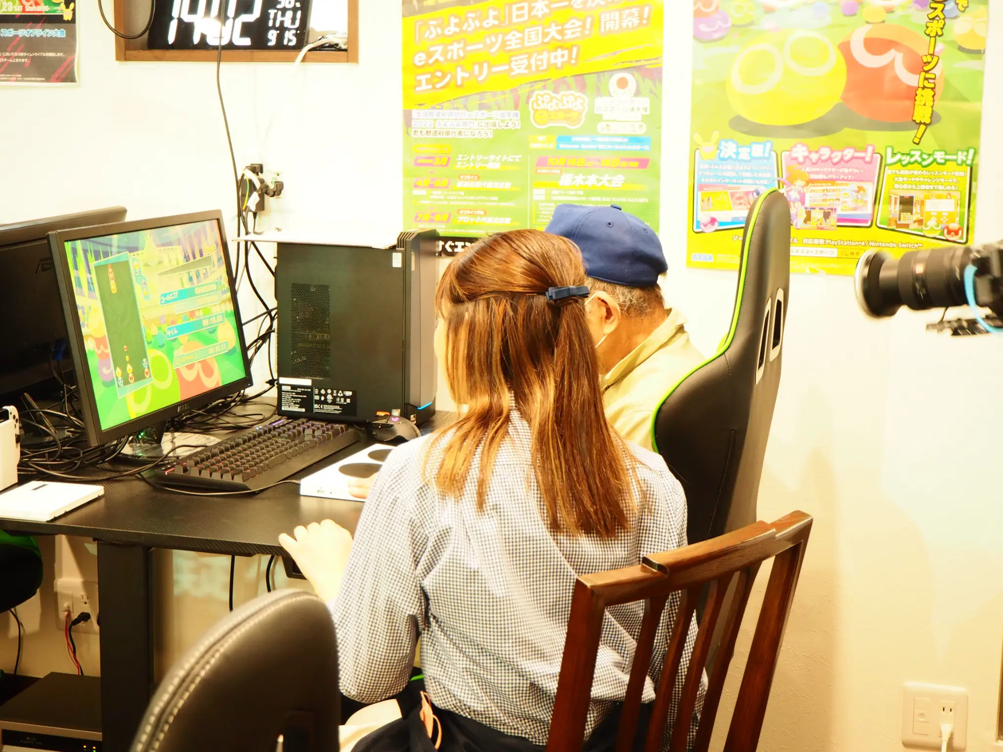 eスポーツでリハビリを楽しむ様子